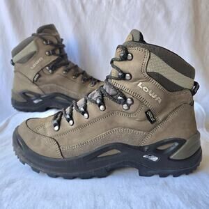 Lowa Renegade GTX Mid Women's Leather Hiking Boots Brown Size 9
